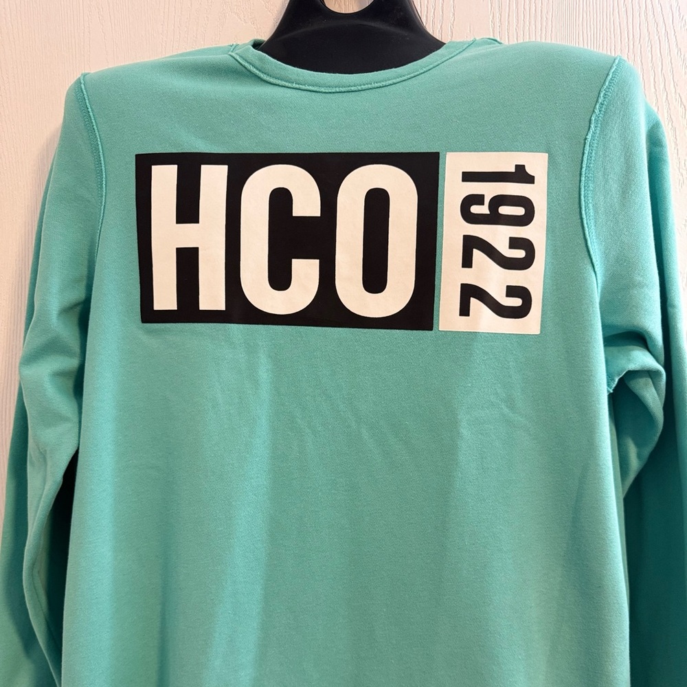 Hollister Mens Mint Green Long Sleeve Crewneck Sweatshirt Sweater Size XL